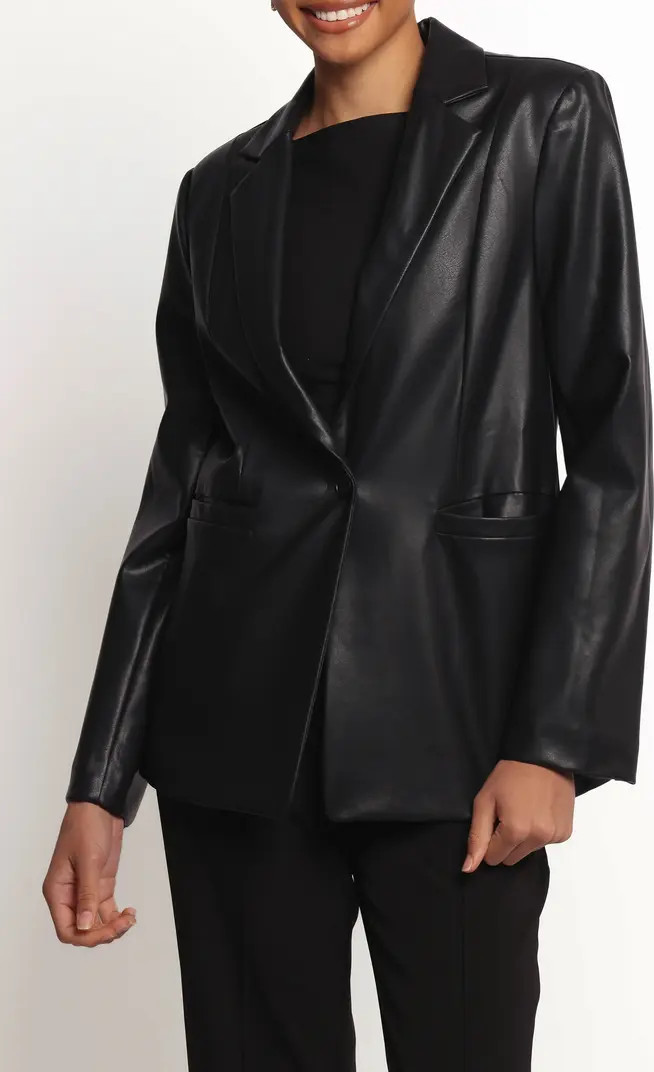 Jamie Faux Leather Blazer | Nordstrom