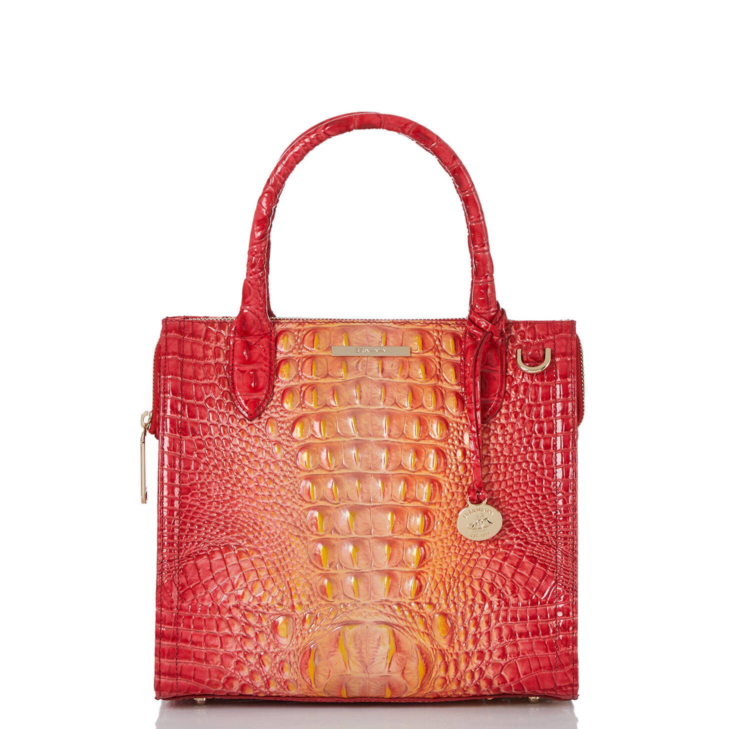 Small Caroline Leather Satchel | Infusion Ombre | BRAHMIN | Brahmin