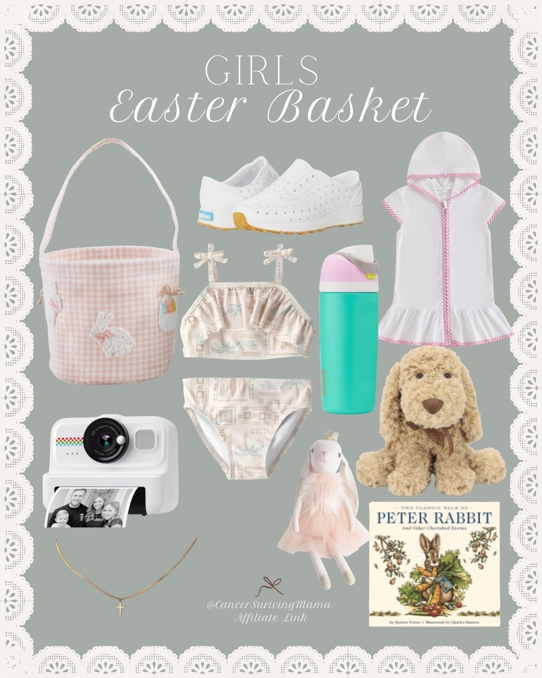 Girls Easter basket ideas with practical gifts they need & will use! 🐇  The perfect time to stock up on spring necessities from sandals, swimwear, cover up, new owala & of course a few Easter books & toys. 

Tried & true favorites for Easter 🫶

easter basket stuffers, easter basket, girls easter basket, girls easter, easter gifts for girls, girls spring must haves, easter gift, kids owala, native shoes, kids cross necklace 

#LTKKids #LTKmomlife #LTKSeasonal