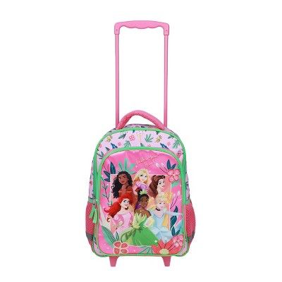 Disney 16" Princesses Girls Rolling Backpack With Adjustable Handle | Target