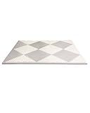 Skip Hop Baby Play Mat, Interlocking Foam Floor Tiles, 70" x 56", Playspot, Grey/Cream | Amazon (US)