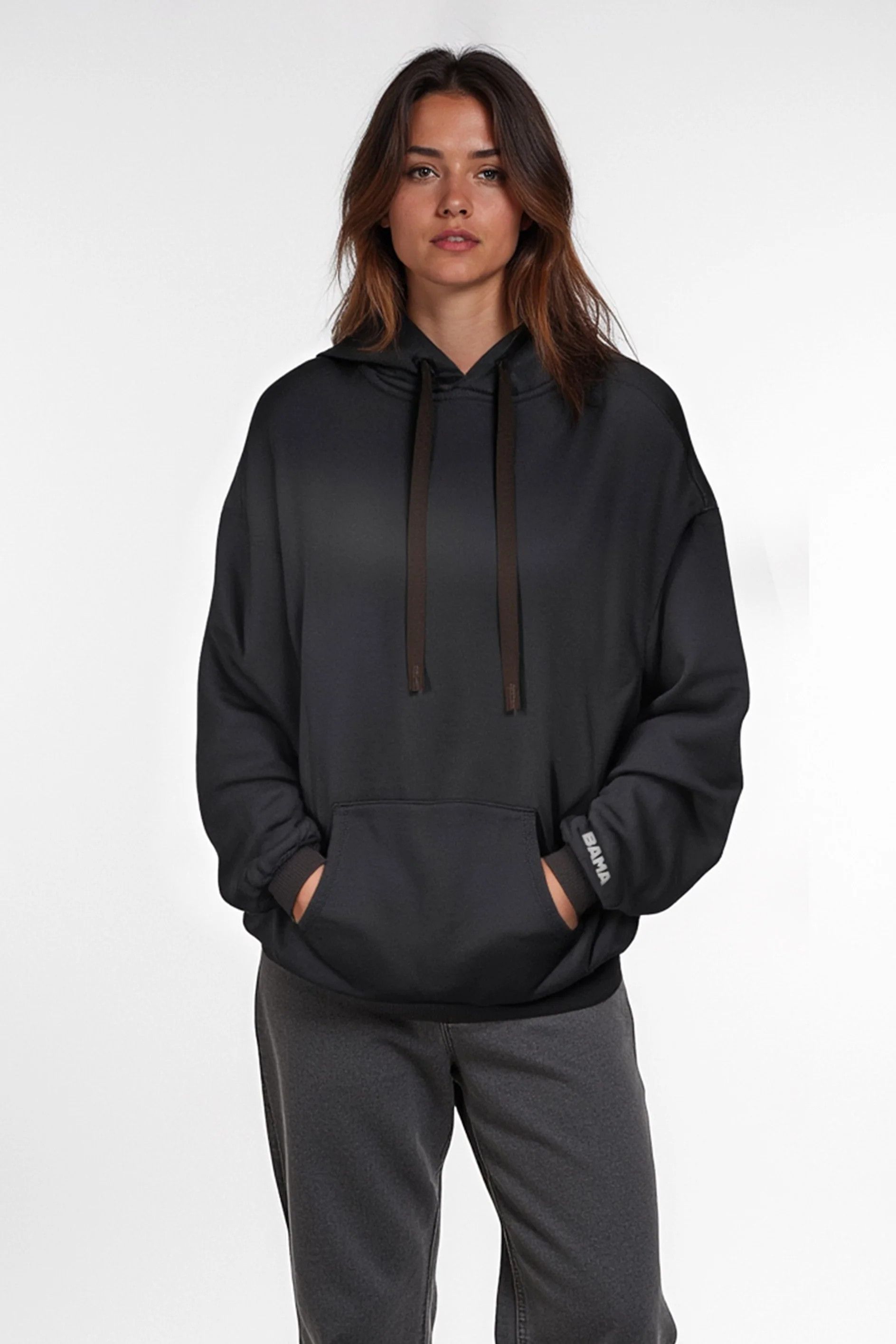 Mini Bama Softest Fleece Hoodie in Black | Yea Alabama