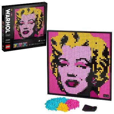 LEGO Art Andy Warhol's Marilyn Monroe Collectible Canvas Art Set Building Kit for Adults 31197 | Target