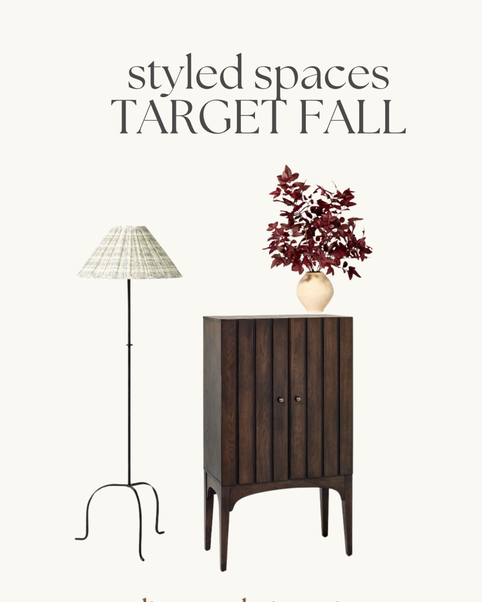 Style corner of a room! Nook 
Entryway 
Cabinet- florals- fall florals- floor lamp- vintage 

#LTKFindsUnder50 #LTKSeasonal #LTKHome