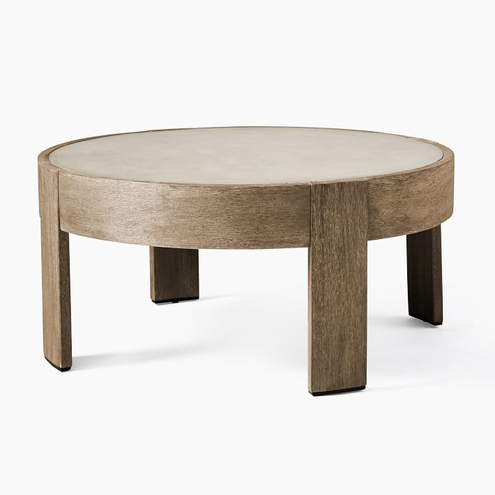 Portside Outdoor Round Coffee Table (34") | West Elm (US)