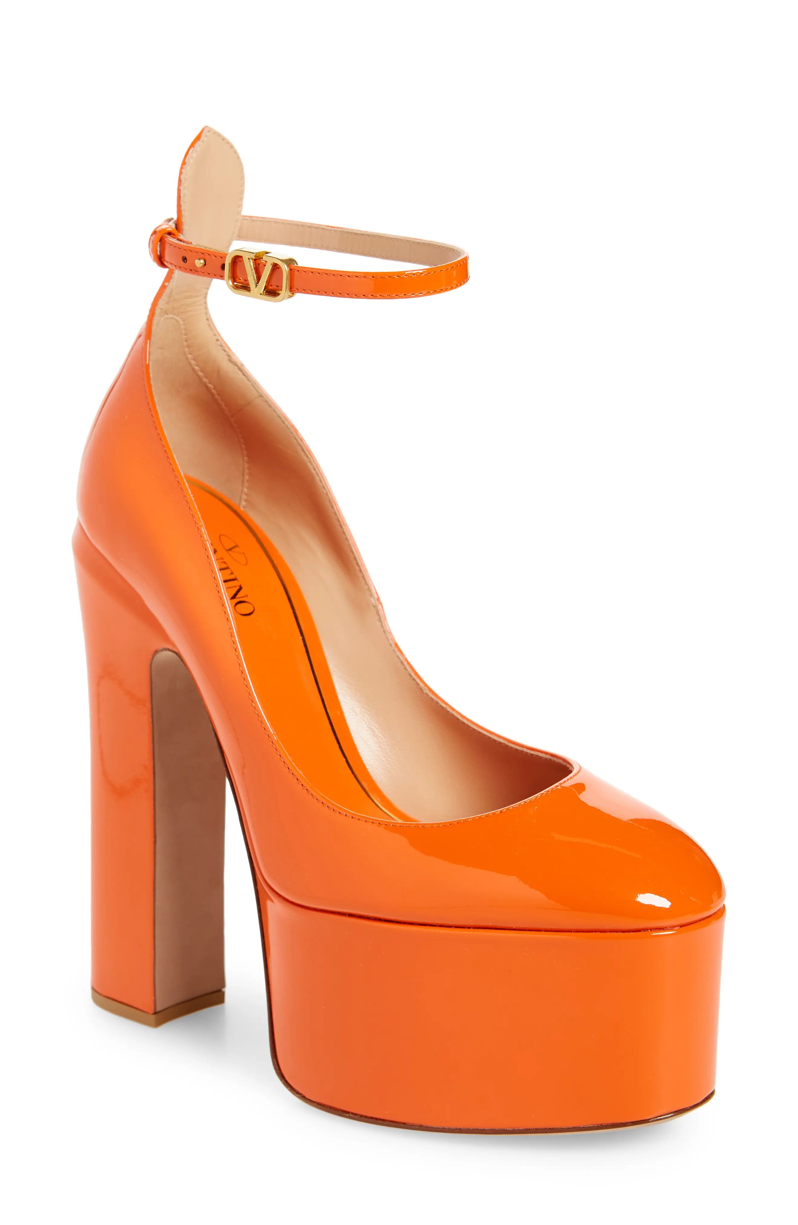 Valentino Garavani Valentino Tan-Go Platform Pump in Titian at Nordstrom, Size 6Us | Nordstrom