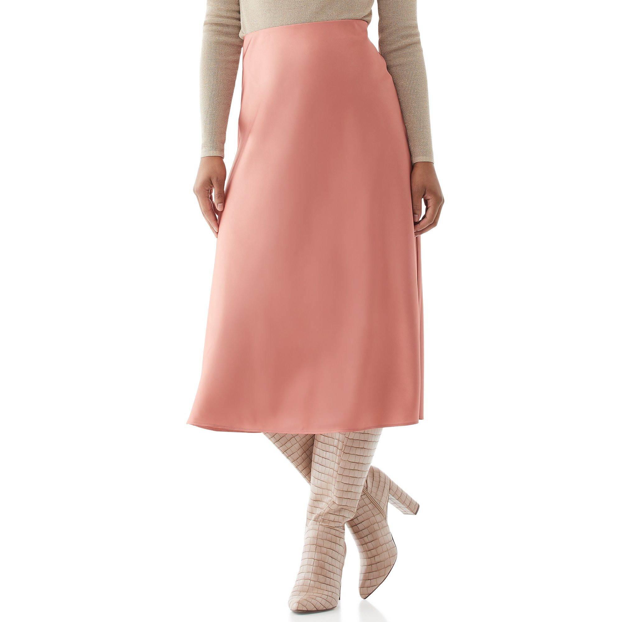 Scoop Women’s Midi Slip Skirt | Walmart (US)