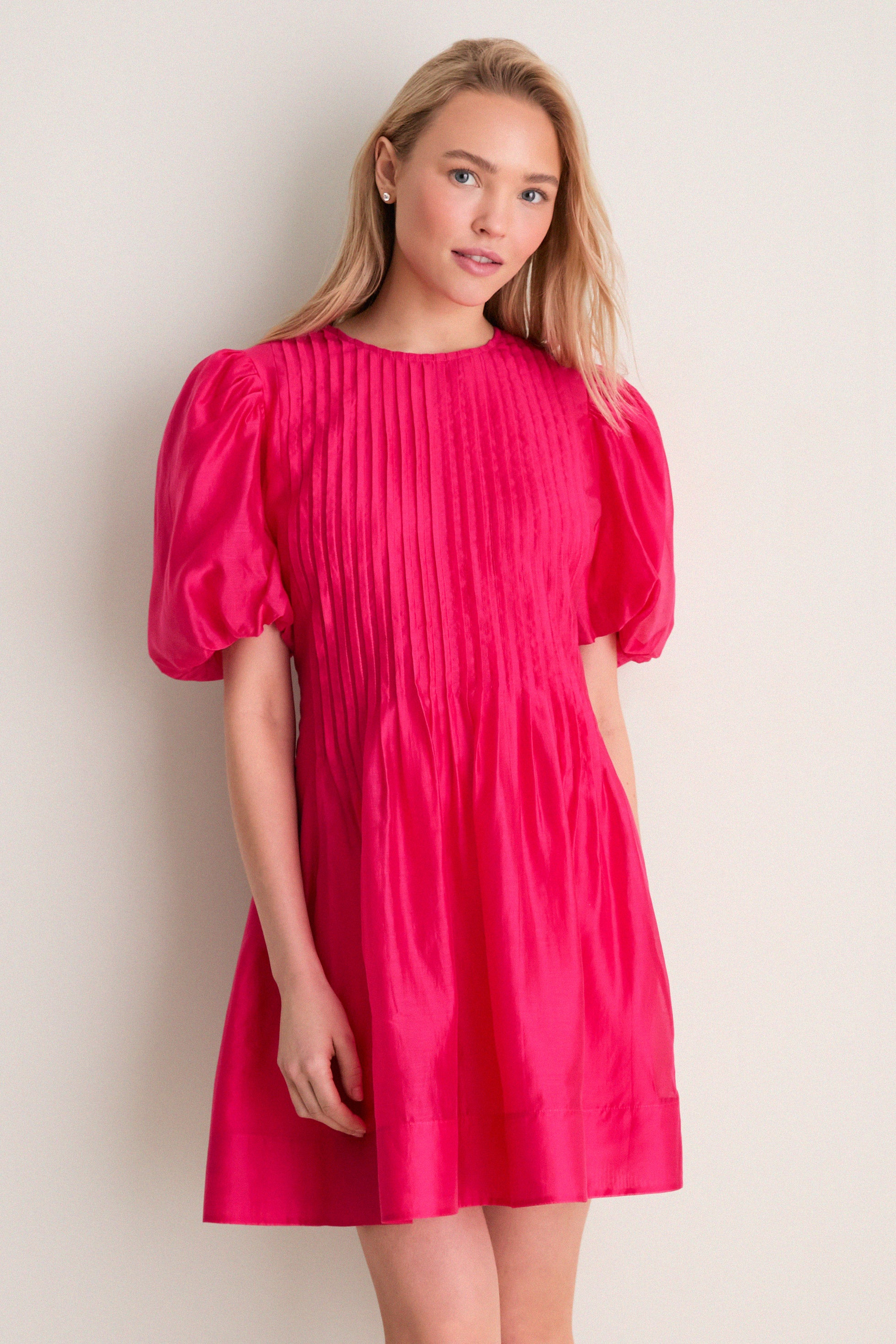 Hot Pink Mere Mini Dress | Tuckernuck (US)