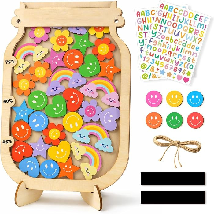 Magnetic Reward Jar, Personalized Mix 35+ Tokens Reward Jar for Kids, Reward Jar, Classroom Manag... | Amazon (US)