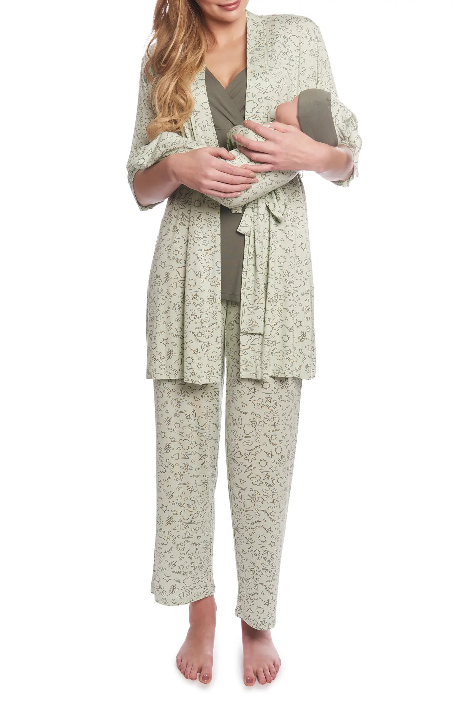 Analise During & After 5-Piece Maternity/Nursing Sleep Set | Nordstrom