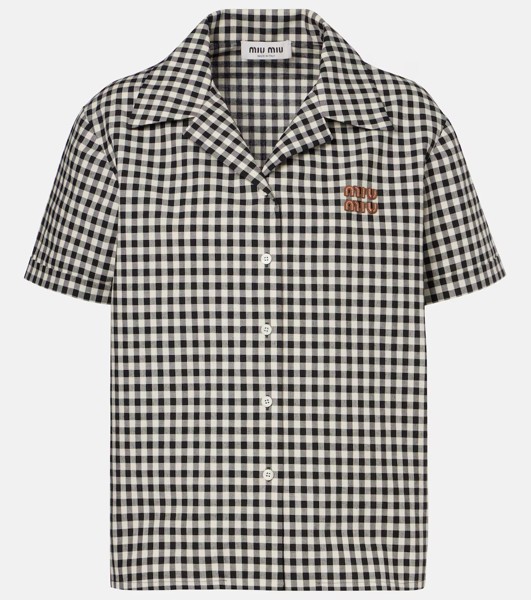 Logo gingham cotton shirt | Mytheresa (US/CA)