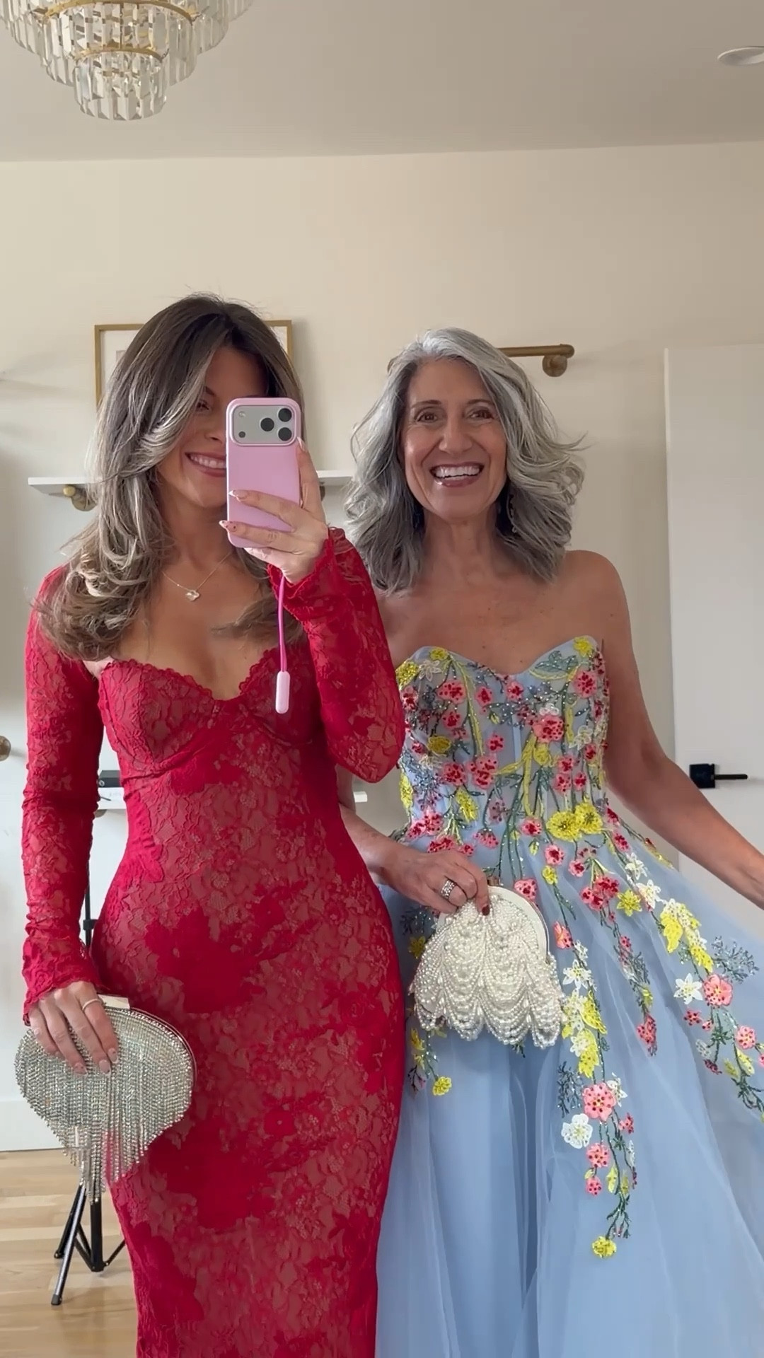 Mom and me wedding guest and formal event dresses relate long sleeve dress and blue floral tulle gown.

Mac duggal code: emerson10
Vici code: emerson30
Electric picks code: emerson20

Wearing my usual small/2
Mom wears a medium/6

Lace
Floral
Tulle
Wedding guest
Black tie
Formal event
Mother of the bride
Special occasion
Spring event

#LTKSeasonal #LTKWedding #LTKgrwm