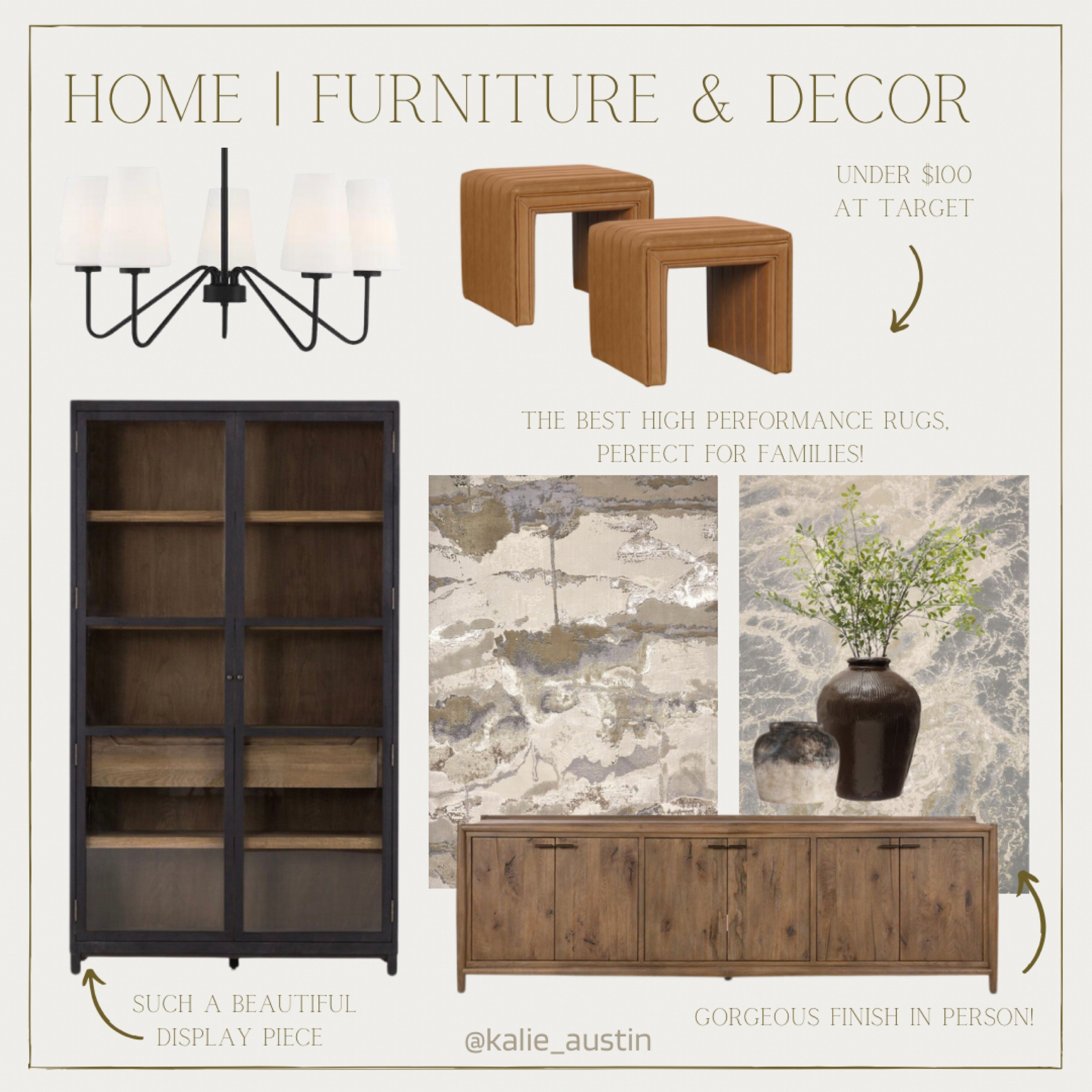 We’re in the middle of a little home refresh and these are some pieces I have on order & have been eyeing! 

#home #decor #style #sale #accessories #rugs #lighting #chandelier #pendant #furniture #displaycabinet #credenza #vases #greenery #interiorinspo #ottomans 

#LTKhome #LTKstyletip #LTKFind