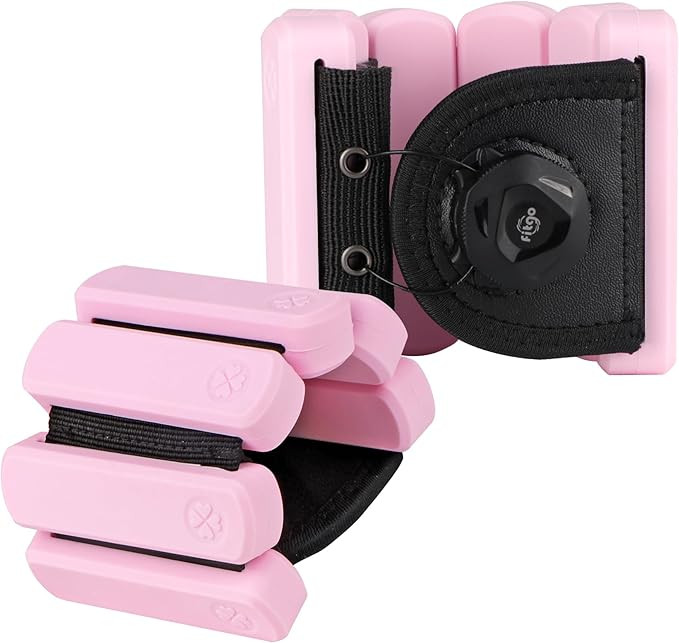 Ahape Wrist Weights - set of 2(1lb each), Adjustable Wearable Silicone Wrist & Ankle Bangles for ... | Amazon (US)