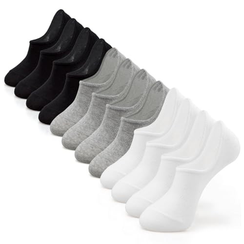 IDEGG Men No Show Low Cut Casual Athletic Running Socks with Non-Slip Grip | No show Men socks Invisible Line Ankle Short Daily wear with Heel Grips prevents slipping, sleek hidden fit inside shoes | Amazon (US)