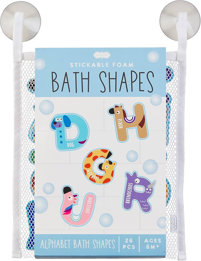 Mud Pie Alphabet Bath Stickable Set | Amazon (US)