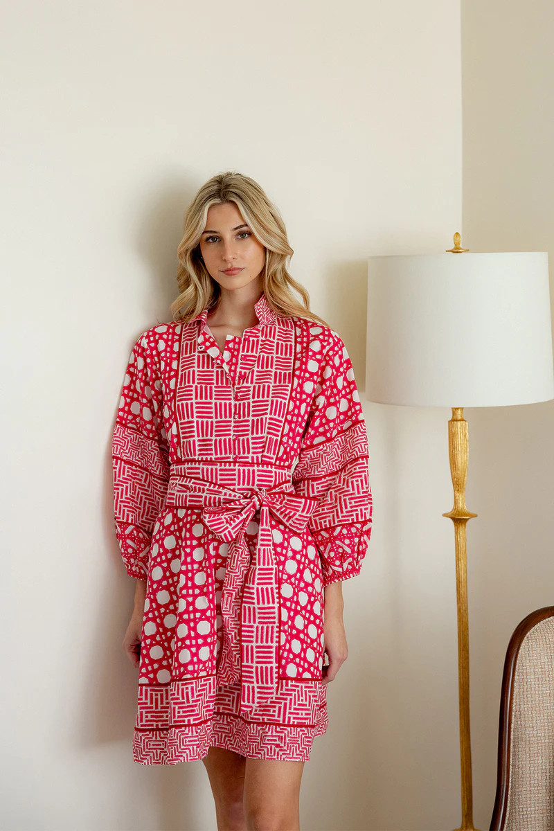 SUE SARTOR Flounce Shorty | Fuchsia Caning | SUE SARTOR