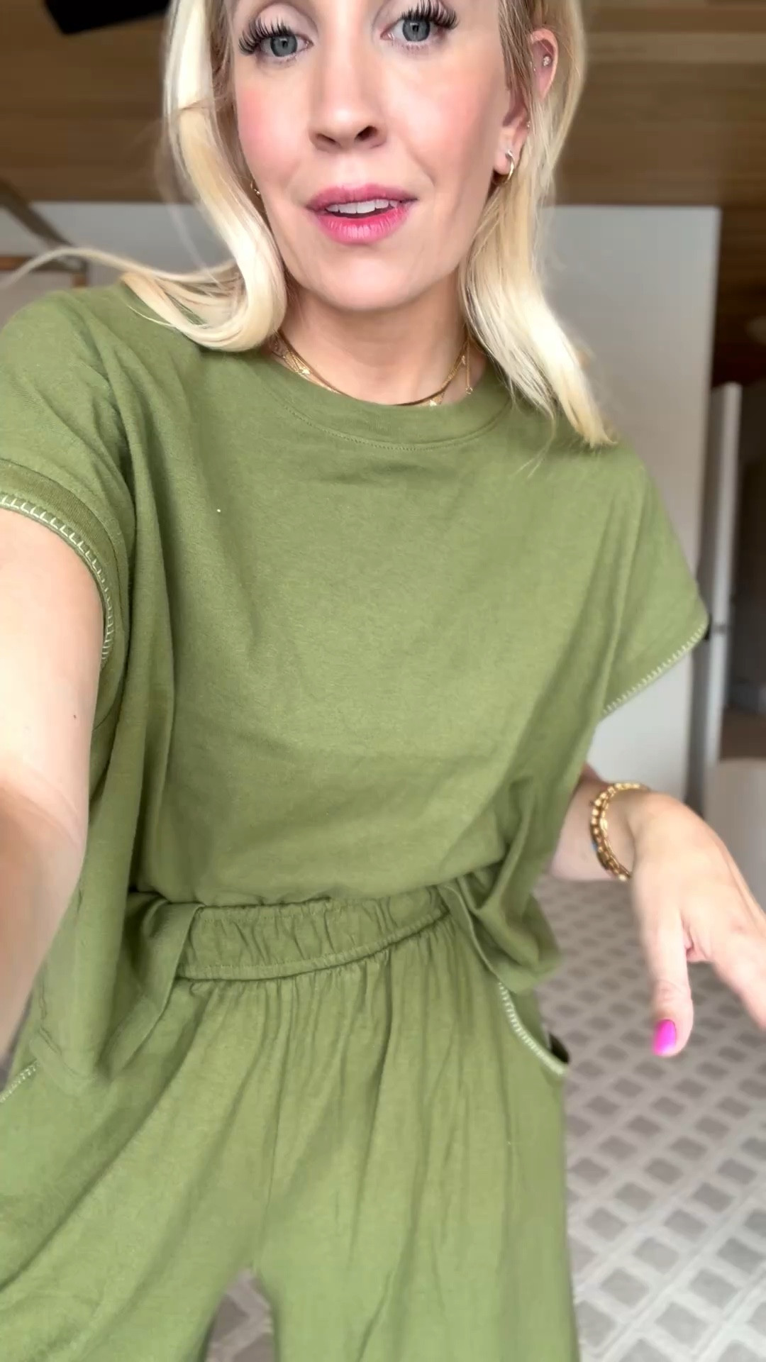 Perfect set from Target that is on sale today for $27! Wearing a size small!