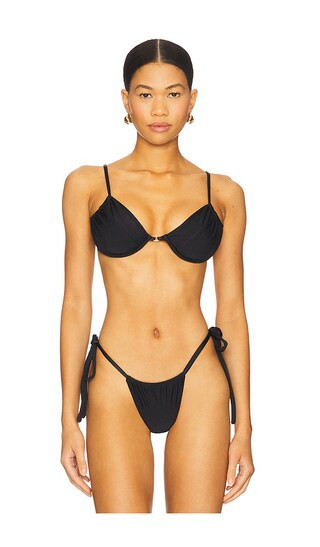 FAE Sheridan Bikini Top in Black. - size M | Revolve Clothing (Global)