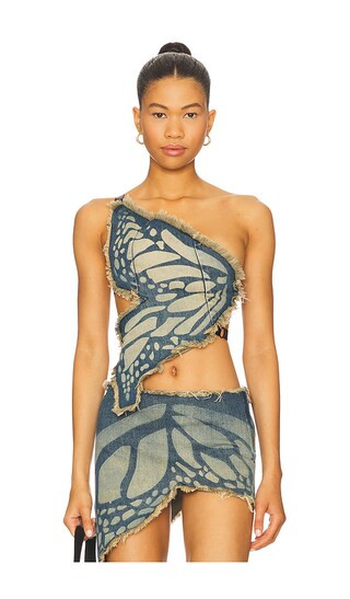 Butterfly Top in Light Blue | Revolve Clothing (Global)