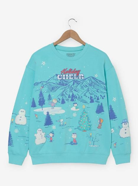 Peanuts Holiday Cheer Scene Women's Crewneck - BoxLunch Exclusive | BoxLunch