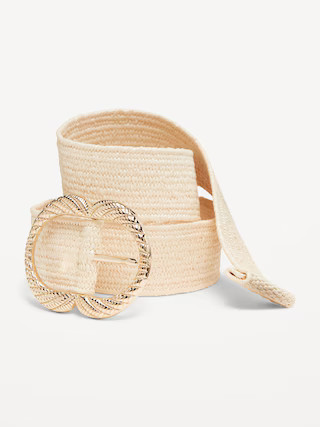 Woven Double Buckle Belt | Old Navy (US)