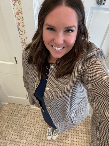 My travel outfit to Tennessee. It’s an easy flight to Knoxville and I wanted to hit the ground running without having to change. My dress is so soft and easy to wear. Great for travel and I threw on this plaid jacket for the cooler weather. Simple gold jewelry and I was ready to go  

#LTKtravel #LTKstyletip #LTKSeasonal