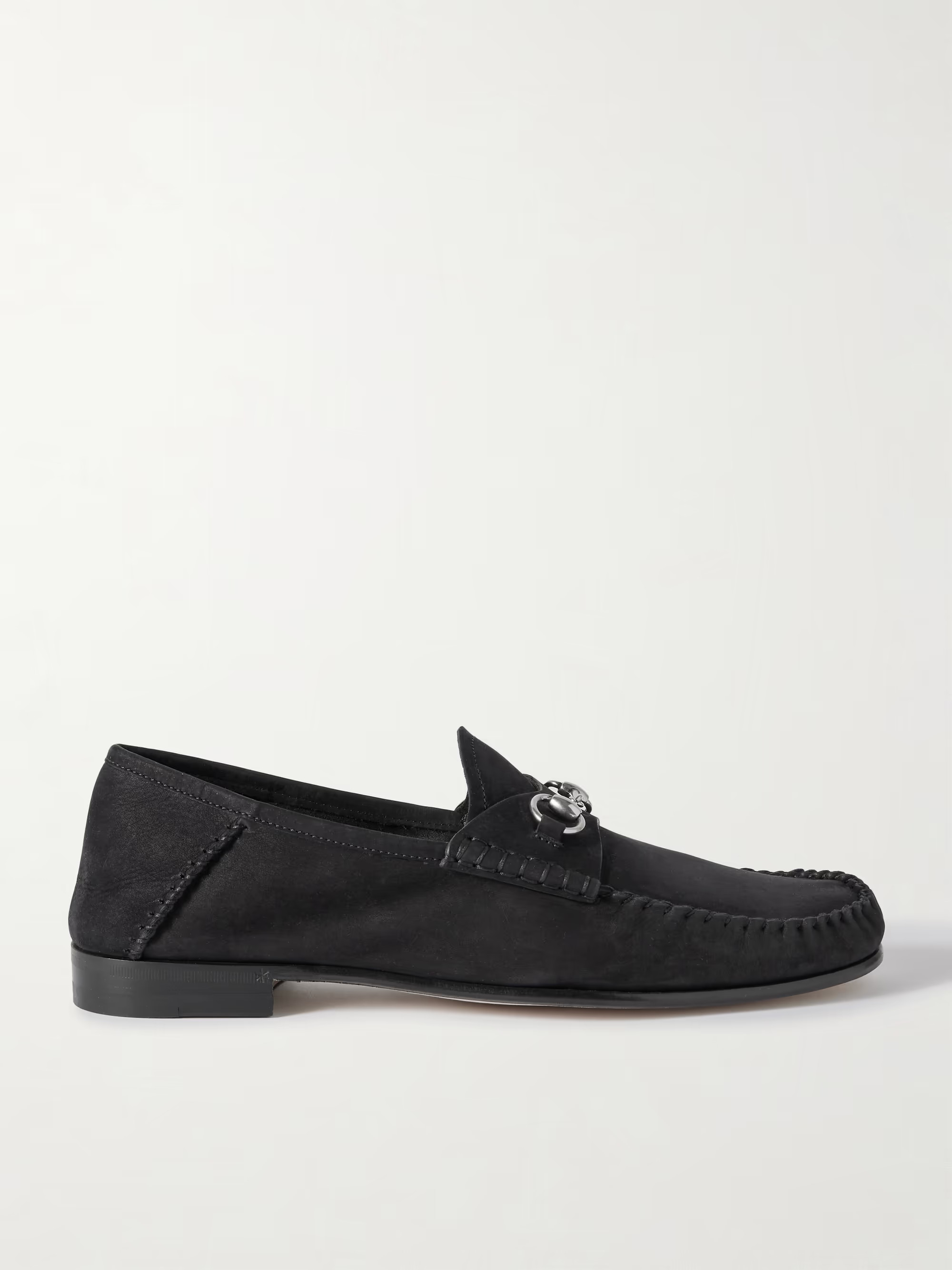 Gigi horsebit-detailed suede loafers | NET-A-PORTER (UK & EU)