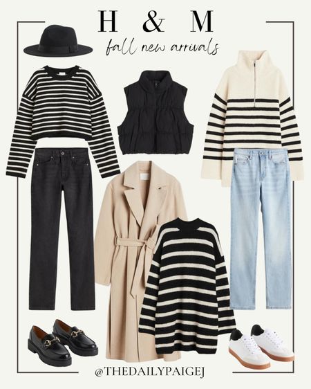 Raise your hand if you love fall 🙋🏼‍♀️These striped sweaters and denim pieces from H & M are perfect for fall! Also pair them with this beige wrap coat, and you have the perfect look to take into winter! 

Fall outfit, striped sweaters, fall denim, black denim, light wash denim, loafer, fall sweaters, fall vests, neutral outfit, cropped sweaters, fall fedora, black and white, Autumn outfits, autumn fashion, autumn colors, autumn jacket, autumn jeans outfit, autumn jacket womens, autumn street style, fall outfits women, fall outfits under $50, fall dresses, fall footwear, summer transition, pumpkin picking outfits

#LTKunder50 #LTKunder100 #LTKSeasonal
