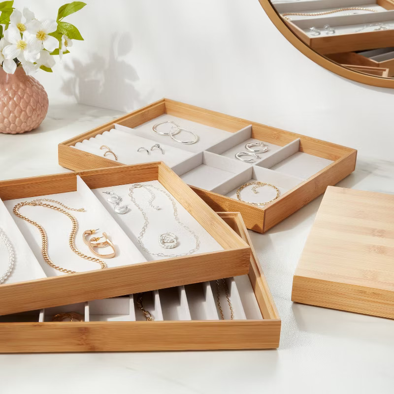 9" x 12" Stackable Bamboo Accessory Tray - Brightroom™ | Target