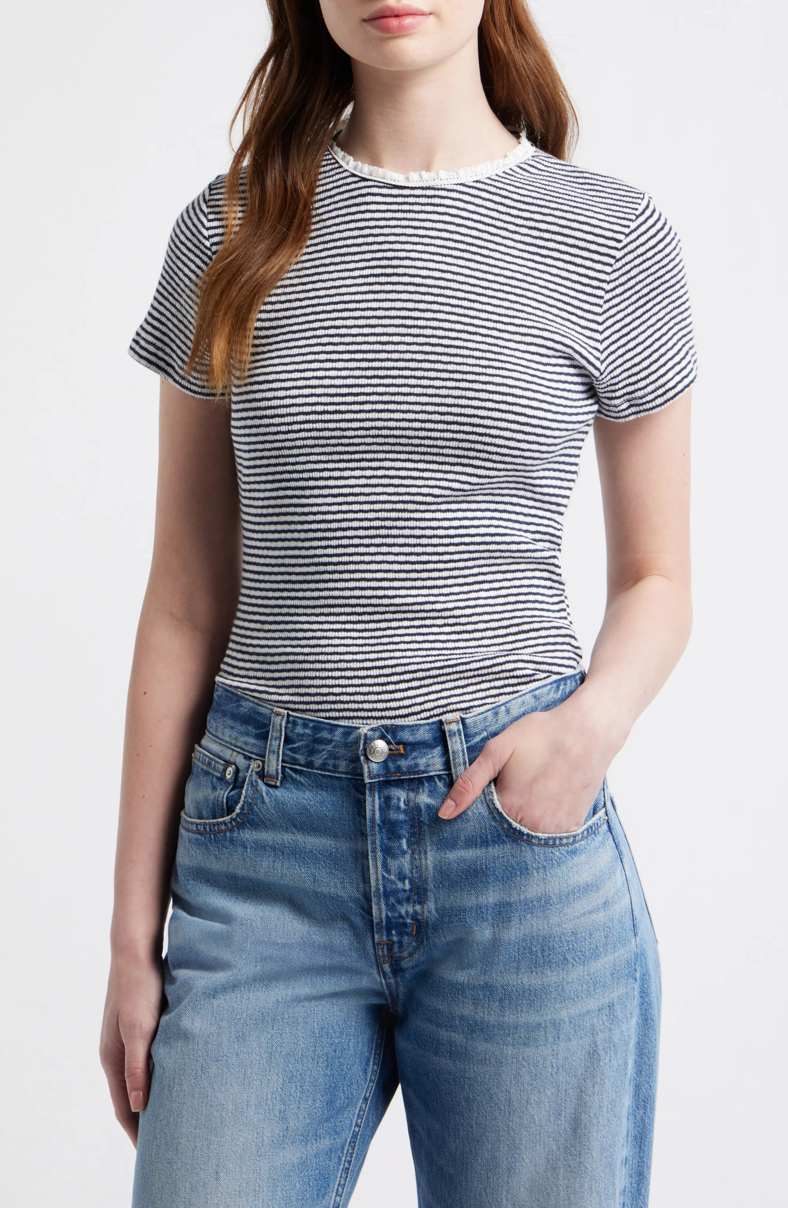 Textured Knit Crewneck Top (Women) | Nordstrom | Nordstrom