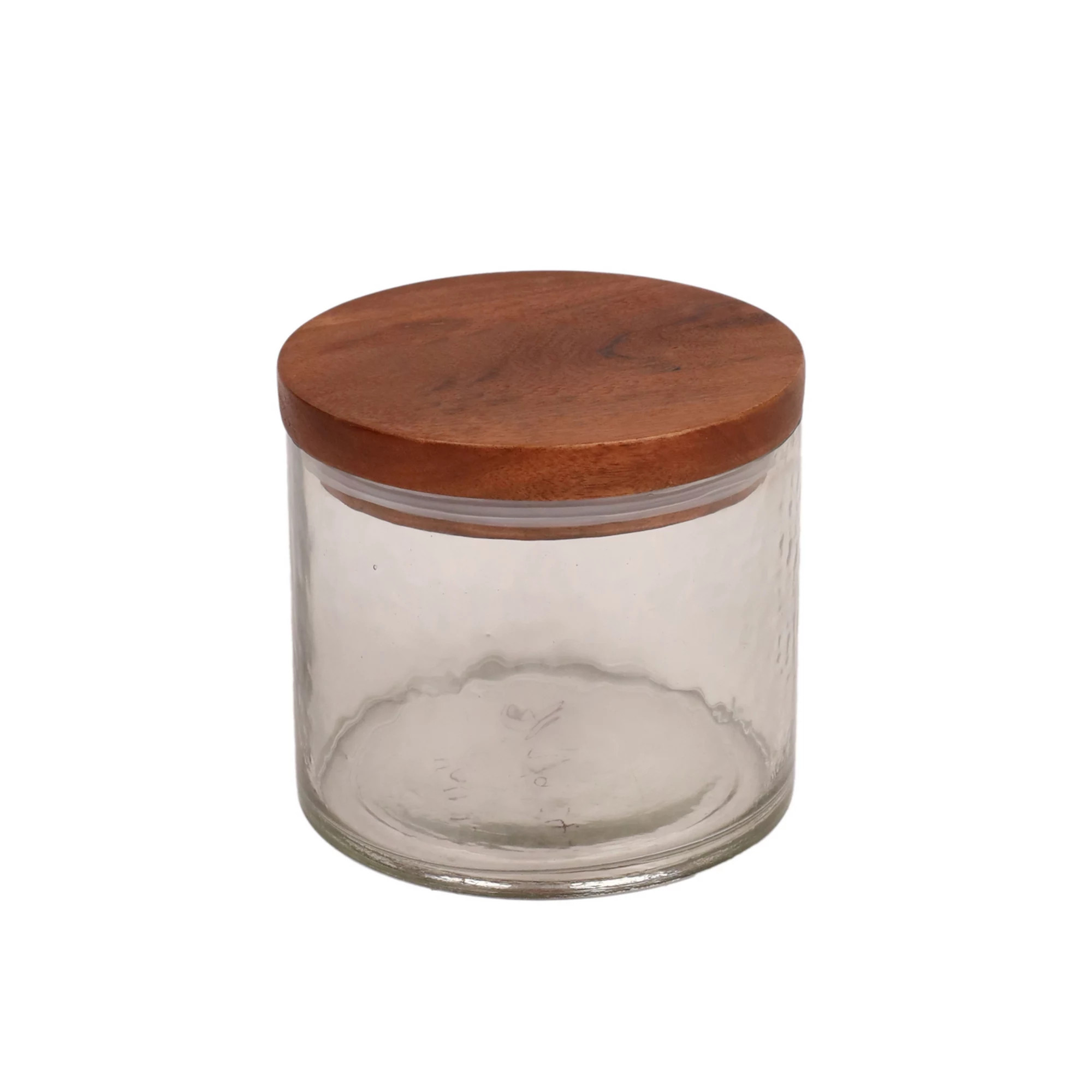 Mingle & Co. 6.5-in. Glass Canister with Wood Lid | Kohl's