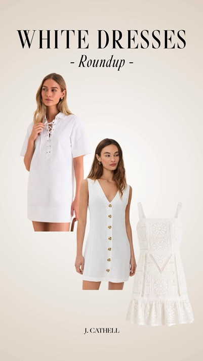 A good white dress is the unofficial uniform of summer ☀️🤍

From casual daytime styles to vacation-ready favorites and dresses perfect for brunch, beach dinners, bridal events, and everything in between, this roundup is filled with the white dresses I am loving right now.

Easy, timeless, and endlessly versatile, these are the pieces you'll reach for all season long—and probably for many summers to come.

Shop the full White Dress Roundup below. ✨ 

 #WhiteDress #SummerStyle #LTKStyle #LTKFinds #SummerFashion #VacationStyle #ResortWear #WhiteDressSeason #SummerWardrobe #ClassicStyle #EffortlessStyle #FashionFinds #VacationOutfits #StyleInspiration

#LTKSeasonal #LTKootd #LTKSeasonal #LTKOver40