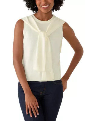 Women's Sleeveless Cardigan Twofer Top | Belk
