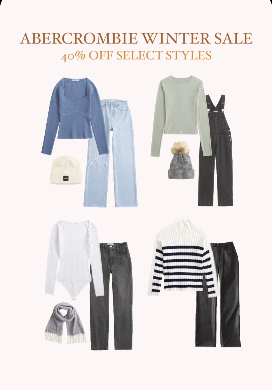 40% off through 1/11!

fall outfits, fall outfits 2033, fall outfits amazon, fall fashion, november outfit, casual fall outfits, shein fall outfits, amazon fall outfits, fall work outfits, fall maternity outfits, amazon fashion, amazon outfits, fall outfit inspo, fall outfits casual, fall outfit ideas, cute fall outfits, cute casual outfit, aesthetic, old money aesthetic, cozy fall outfits, cozy outfits, holiday outfits, winter outfit, winter outfits women, winter fashion, vanilla girl, sweater outfits, cable knit sweater, cozy outfits, abercrombie, abercrombie jeans, abercrombie code, abercrombie coat, abercrombie pants, abercrombie discount code, brown jeans, grey jeans, medium wash jeans, light wash jeans, dark wash jeans, grey jeans, overalls, black leather pants, white tee shirt, stripe sweater, basic tops, basic tees, basic long sleeve, basic outfits

#LTKfindsunder100 #LTKU #LTKsalealert