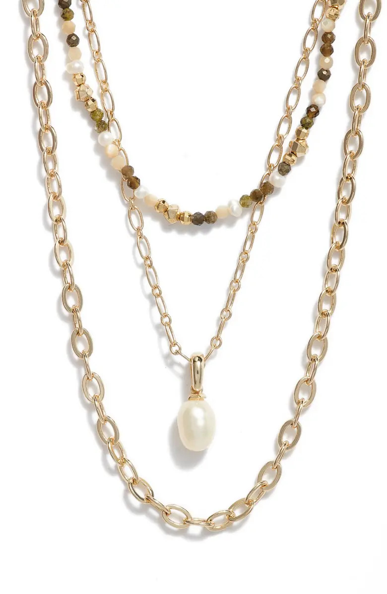 Scarlet Bead & Chain Layered Necklaces | Nordstrom | Nordstrom