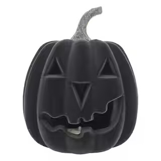 9.5" Flocked LED Jack-O'-Lantern Tabletop Décor by Ashland® | Michaels | Michaels Stores