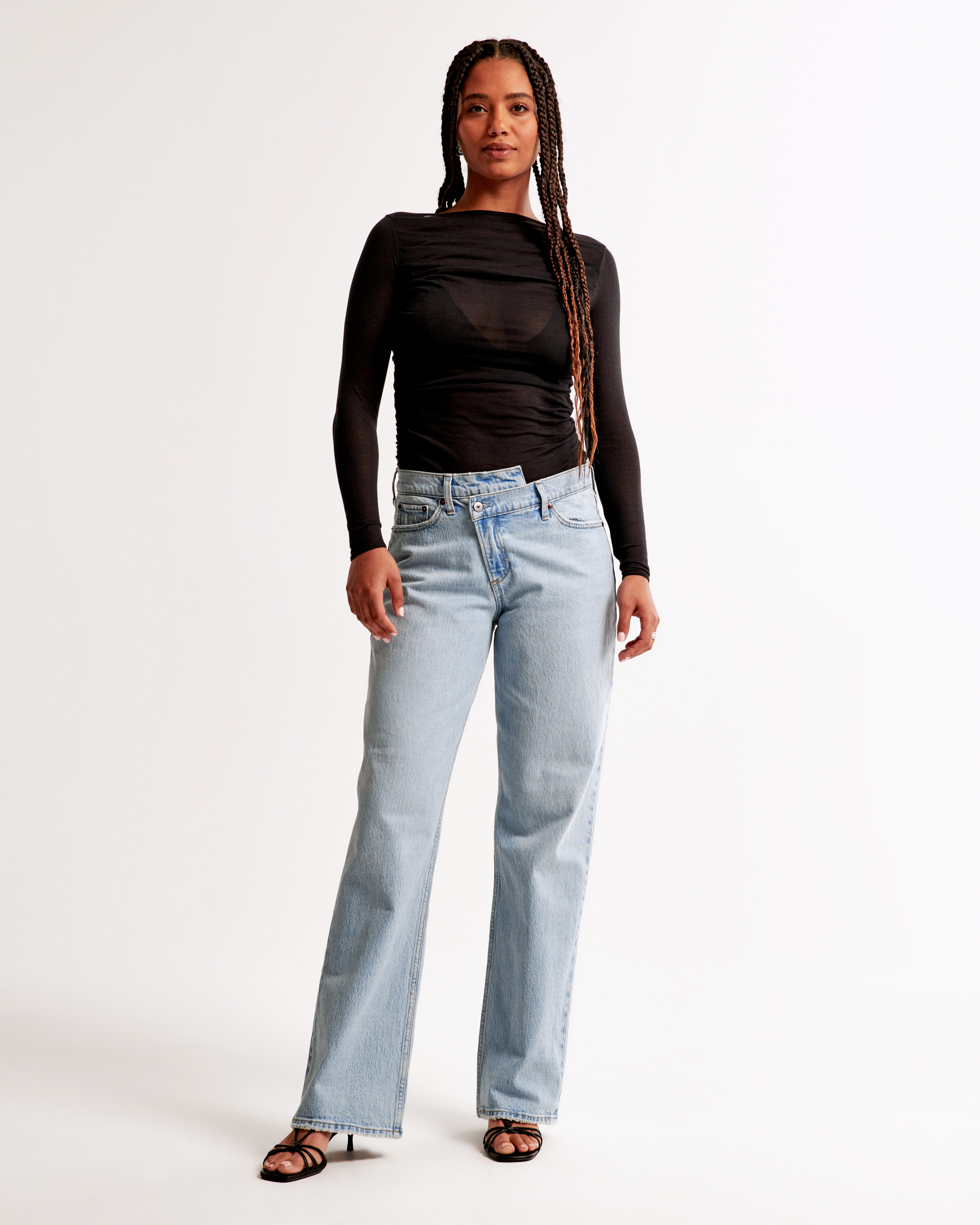 Curve Love Low Rise Baggy Jean | Abercrombie & Fitch (US)
