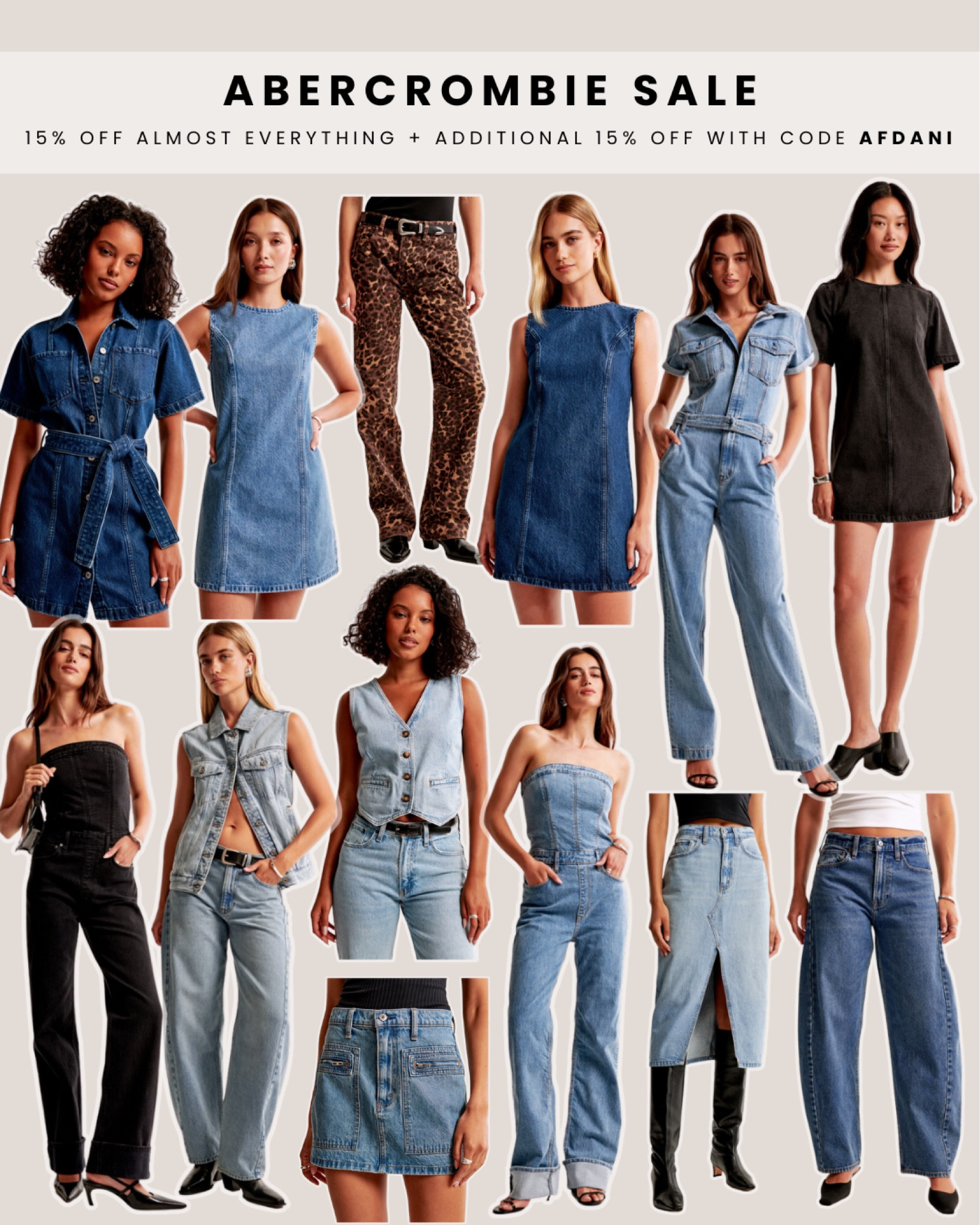 Code AFDANI for an additional 15% off at abercrombie 👖💕

#LTKFindsUnder50 #LTKSaleAlert #LTKFindsUnder100