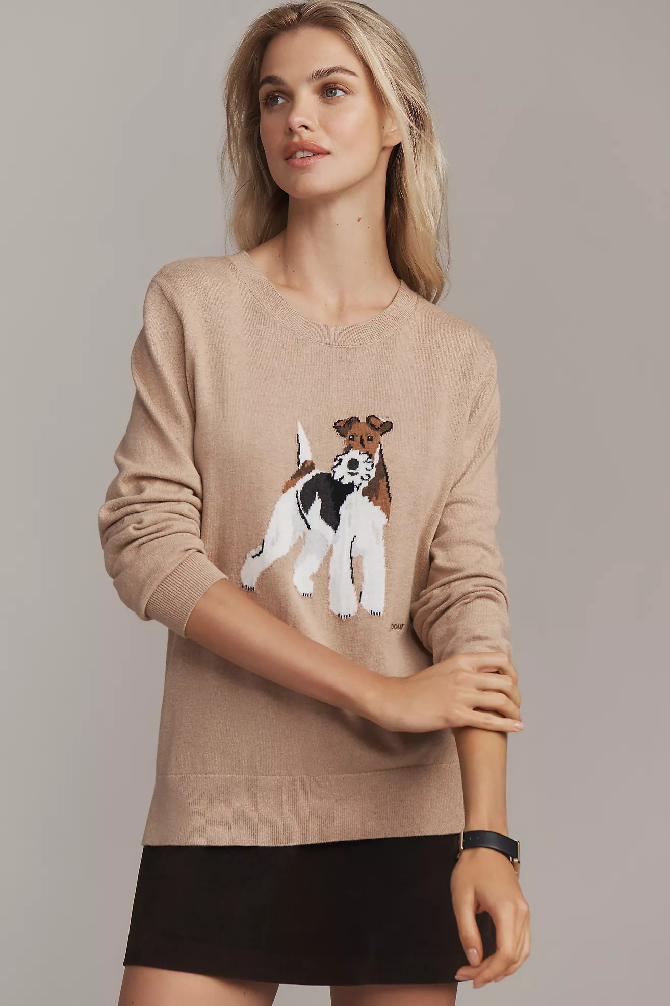Barbour Fareham Crew-Neck Dog Icon Sweater | Anthropologie (US)