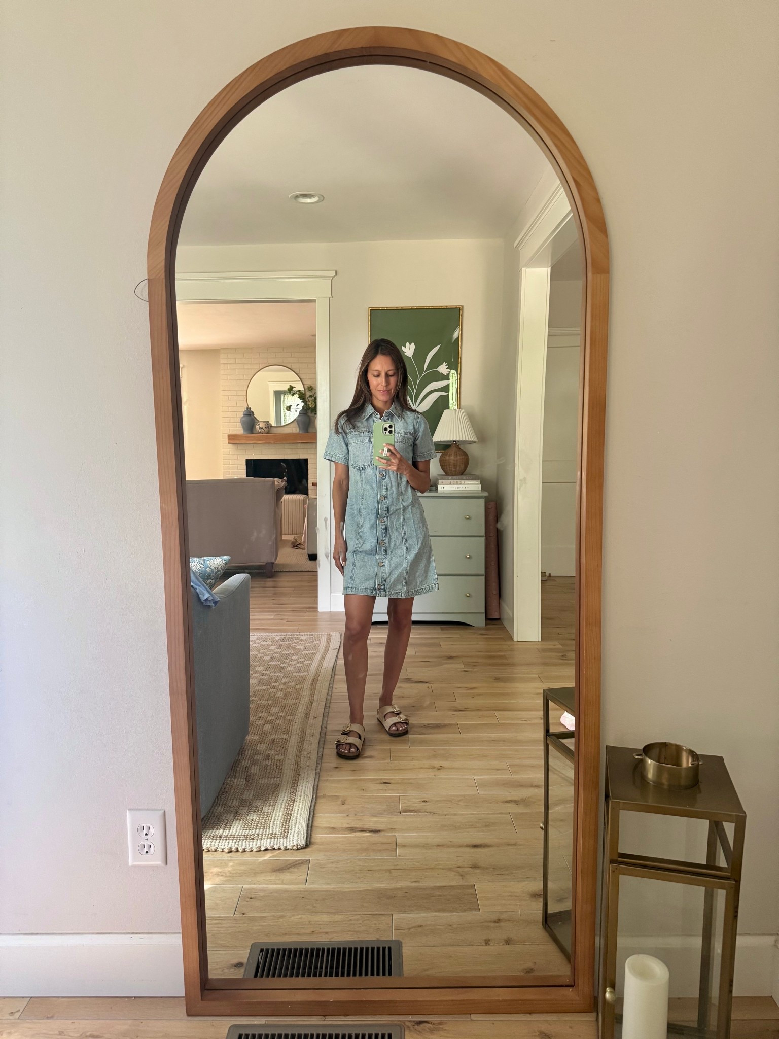The perfect denim dress. Love this light wash. 
I went with regular xxs and it was freer for petite length! 

#LTKgrwm #LTKootd #LTKdayinmylife