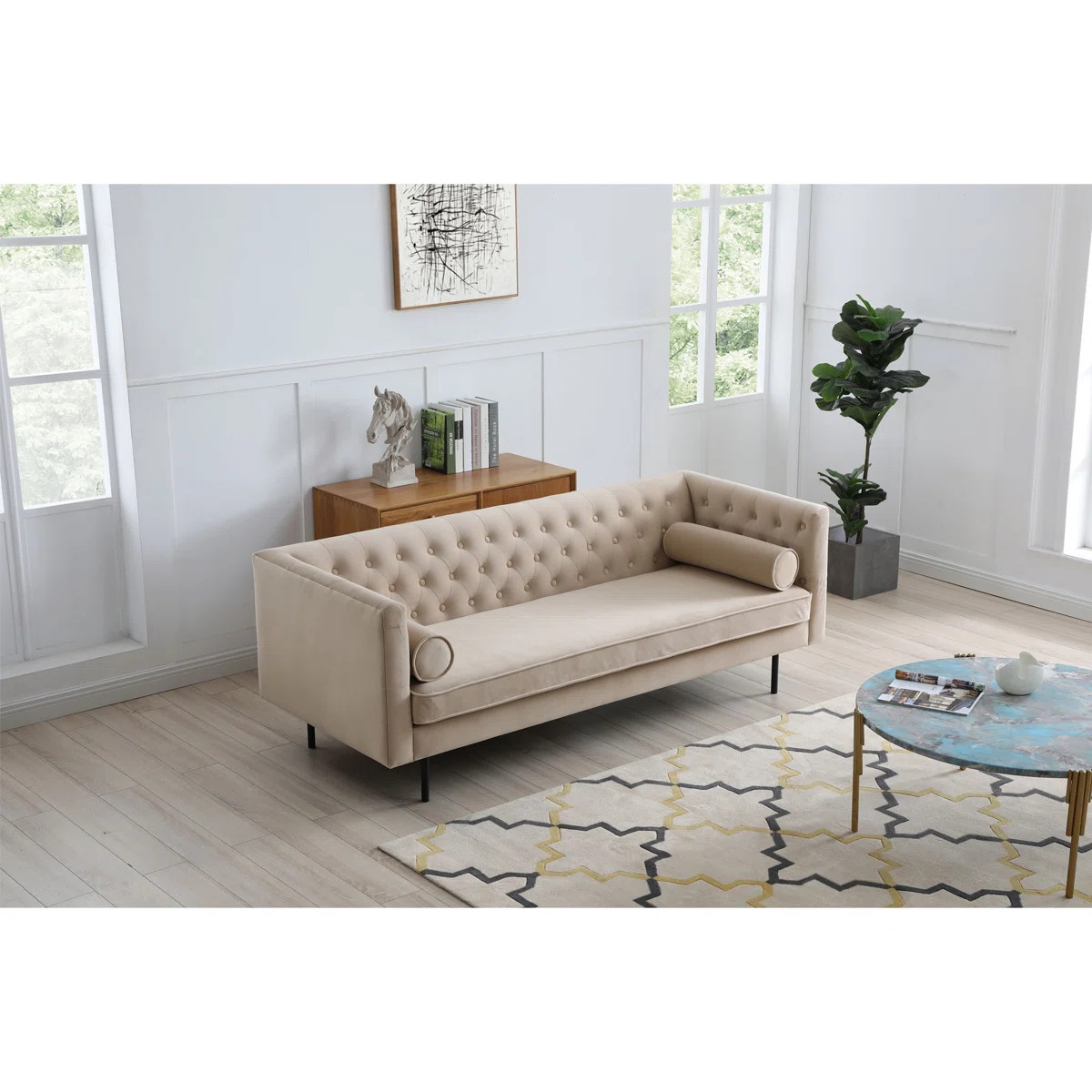 Dario 79'' Velvet Sofa | Wayfair North America