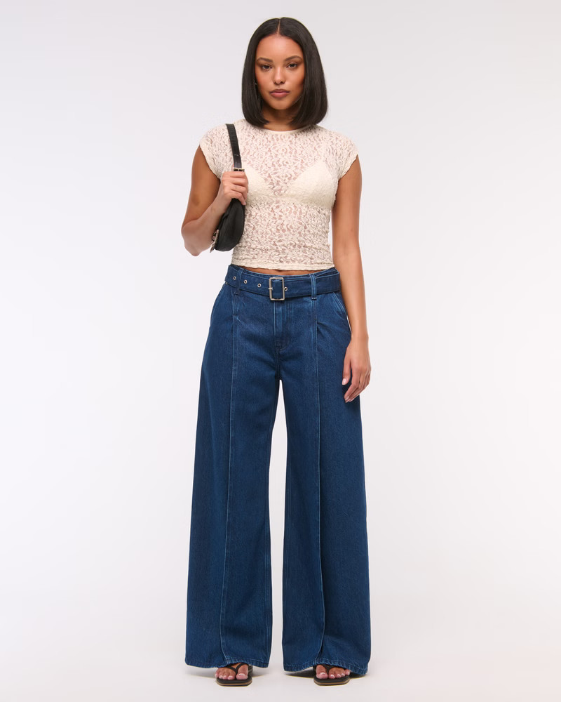 High Rise Wide Leg Jean | Abercrombie & Fitch (US)