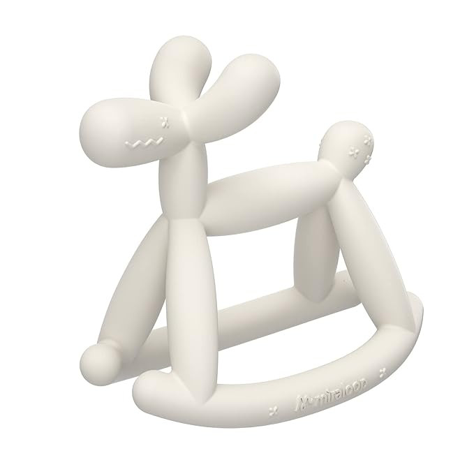 Miraloop Teething Toy for Baby 0-6, 12, 18 Months Infant, Jellydog Never Drop Food Grade Silicone... | Amazon (US)