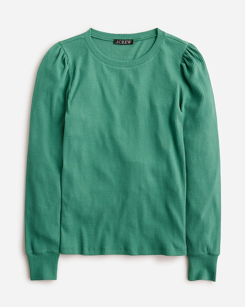 Vintage rib puff-sleeve T-shirt | J. Crew US