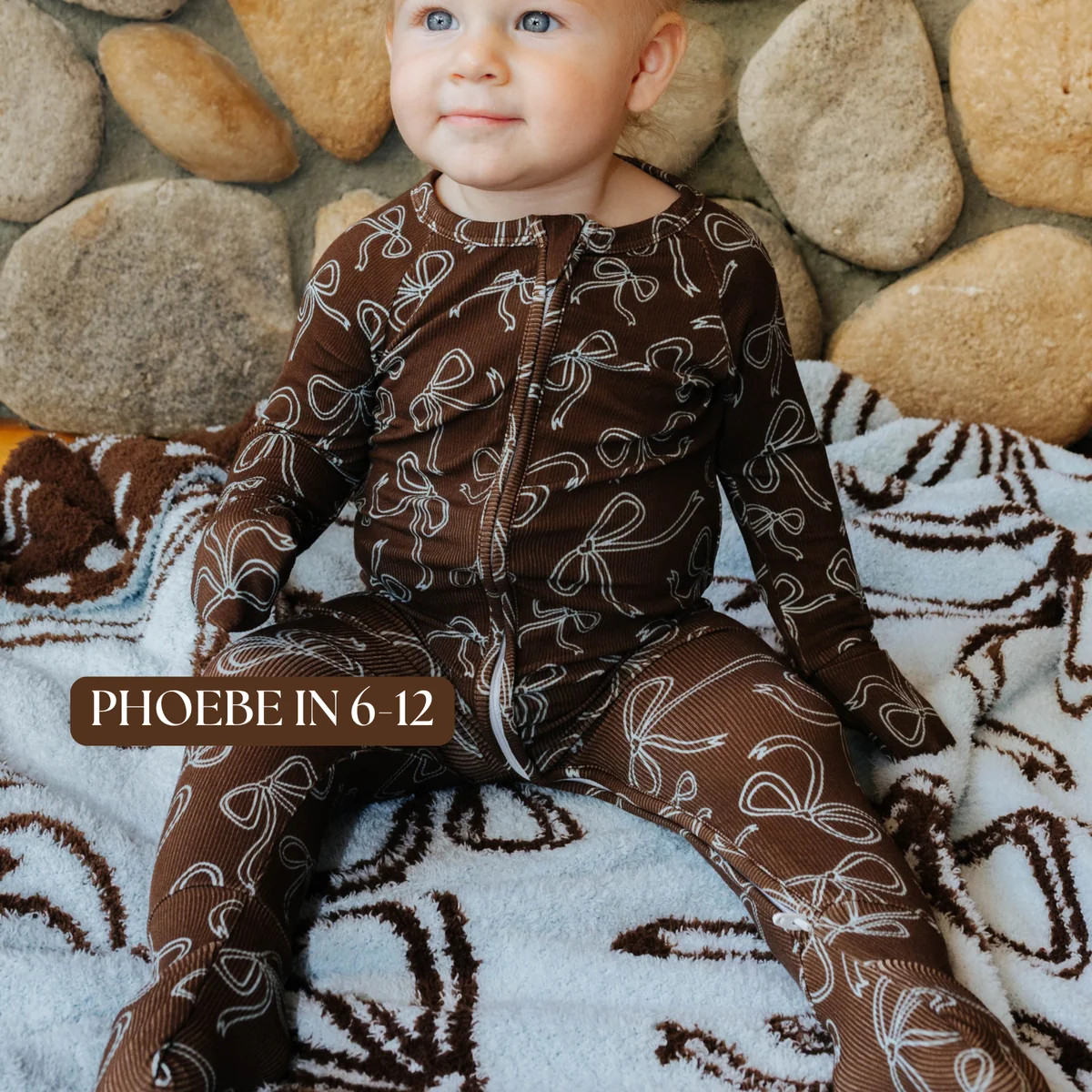 Baby Bow Zip Pajamas | Staykation