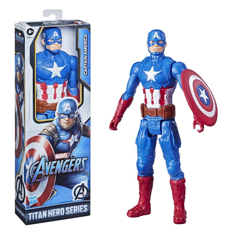 Marvel Avengers Titan Hero Series Blast Gear Captain America Action Figure | Walmart (US)