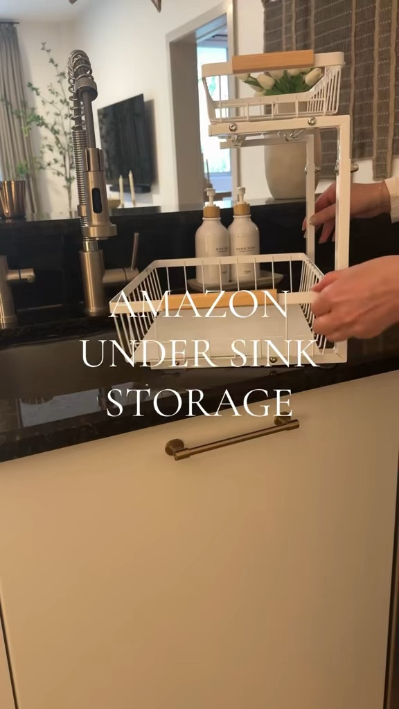 Love this two tier under sink storage solution! The drawers slide out for easy access and the top shelf is height adjustable which is so convenient! 

#LTKFamily #LTKHome