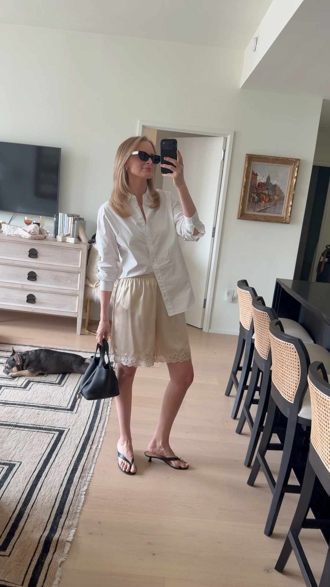 Today’s look! Wearing the XS in the shirt and small in the shorts.

#LTKootd