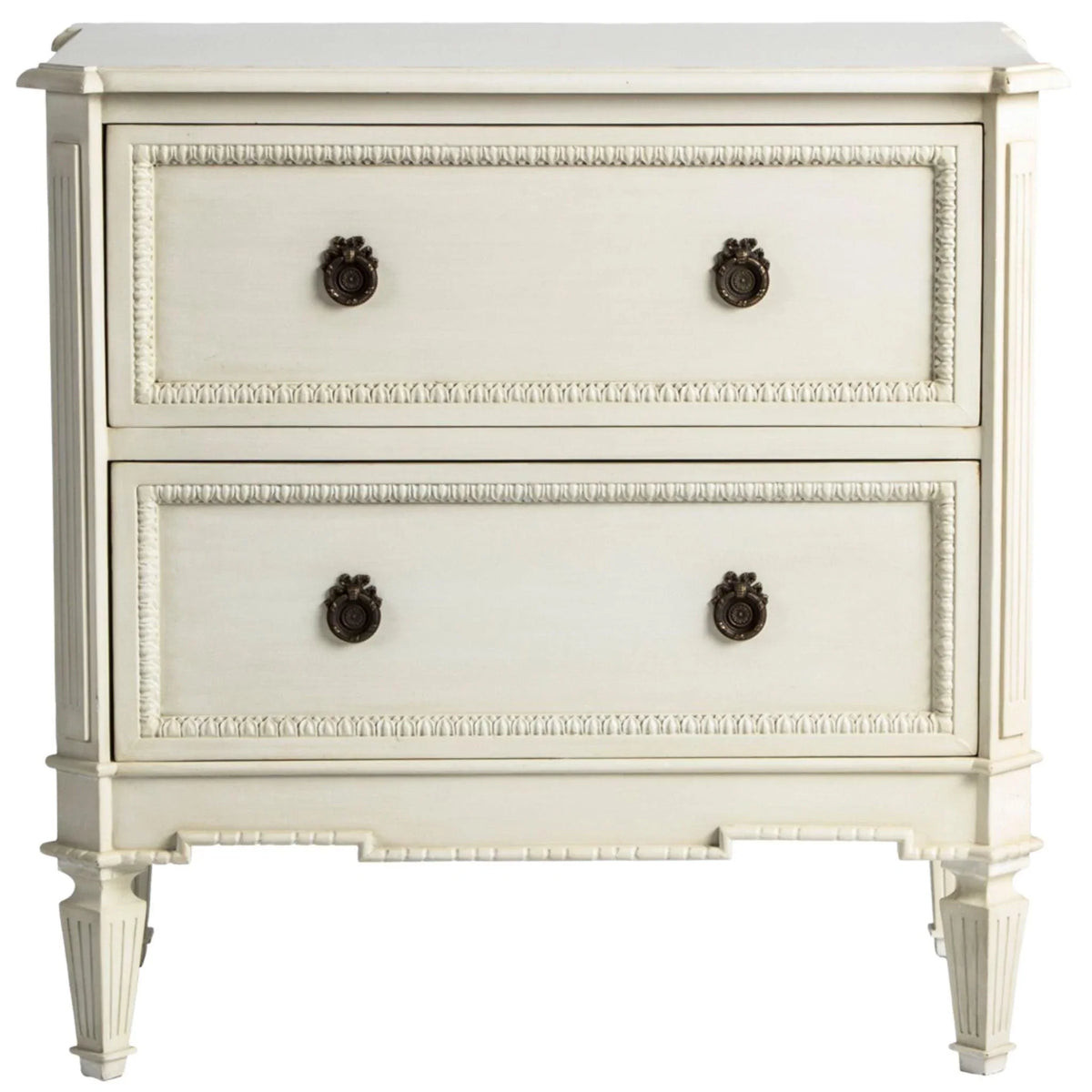 Handmade French Two Drawer Wood Chest | The Well Appointed House, LLC